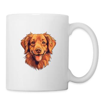 Nova Scotia Ente Tolling Retriever Hunderasse Wasser - Tasse - Weiß - Rechts