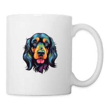 Gordon Setter Chien Race Aquarelle Dessin Animé Kawaii - Mug blanc - blanc - Droite