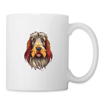 Spinoni Italiani Dog Breed Watercolor Cartoon Kawa - Mug - white - Right