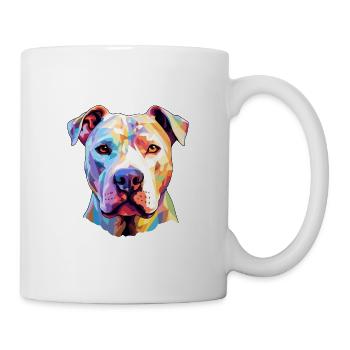 Dogue Argentino Chien Race Aquarelle Dessin animé Kawaii - Mug blanc - blanc - Droite