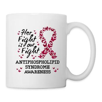 Antiphospholipid Syndrom Bewusstsein - Tasse - Weiß - Rechts
