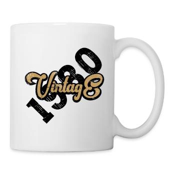 Millésime 1980 - Mug blanc - blanc - Droite