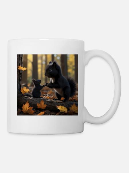 Mutter Eichhörnchen und ihr Baby Kanada - Tasse - Weiß