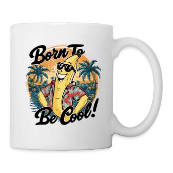 Lustige Banane mit Spruch für den Urlaub - Tasse - Weiß - Rechts