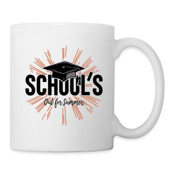 Schulabschluss School`s Out For Summer - Mug - white - Right