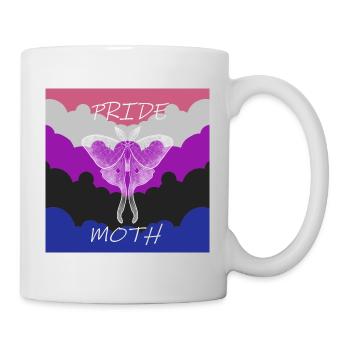 PRIDE MOTH GENDERFLUID - Mug - white - Right