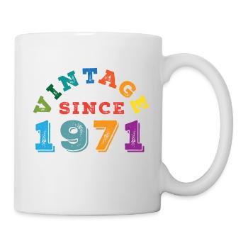 1971 Vintage - Tasse - Weiß - Rechts
