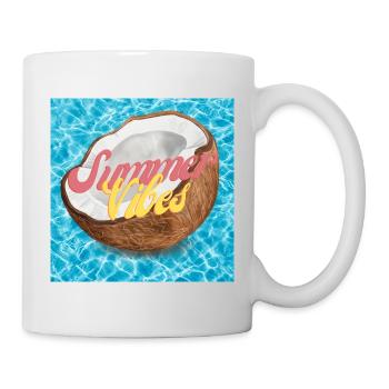 Summer Vibes - Tasse - Weiß - Rechts