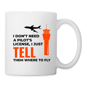 Air Traffic Controller ATC Aviation Humor Airplane - Mug - white - Right
