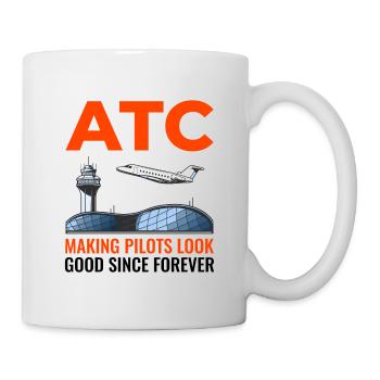 Air Traffic Controller ATC Aviation Humor Airplane - Mug - white - Right