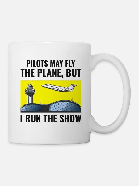Fluglotse ATC Aviation Humor Flugzeug - Tasse - Weiß