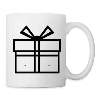 Kleine Geschenkbox - Tasse - Weiß - Rechts