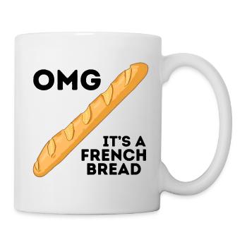 Oh mon dieu, c'est un pain français ! - Mug blanc - blanc - Droite