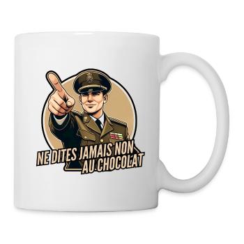 Ne dites jamais non au chocolat - Mug blanc - blanc - Droite