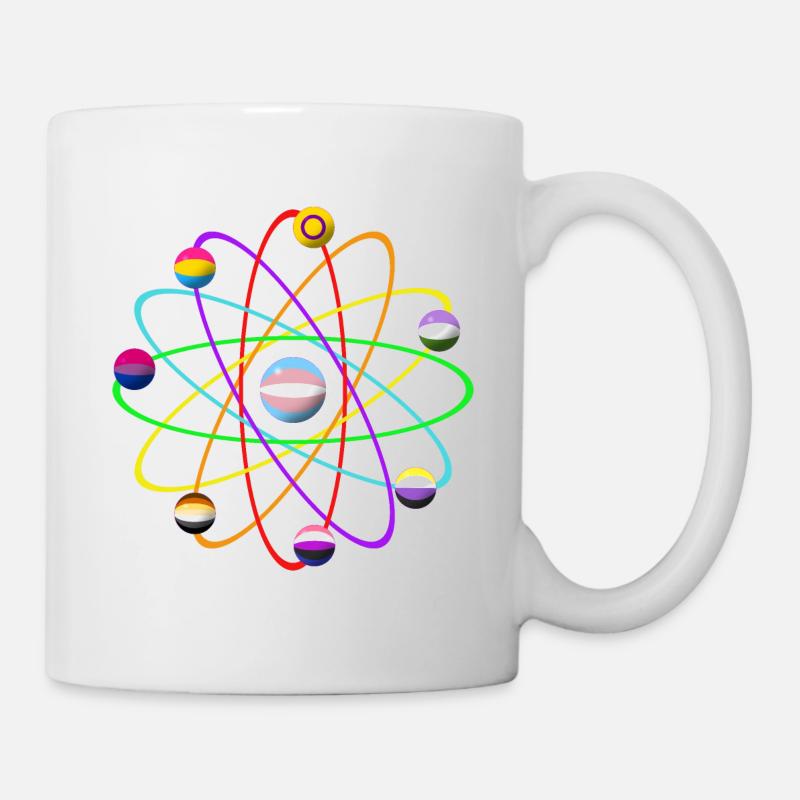 LGTBIQ+ Atom - Tasse - Weiß