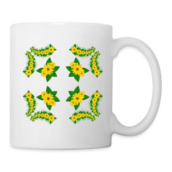 Sunflower Blossom Floral Blooming Sunflower - Mug - white - Right