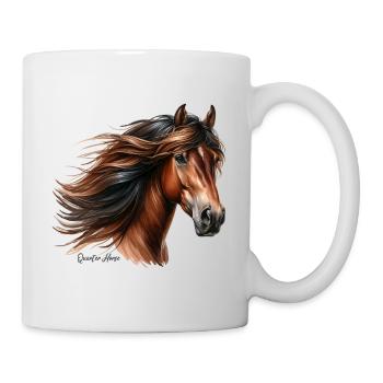 Quarter Horse - Tasse - Weiß - Rechts