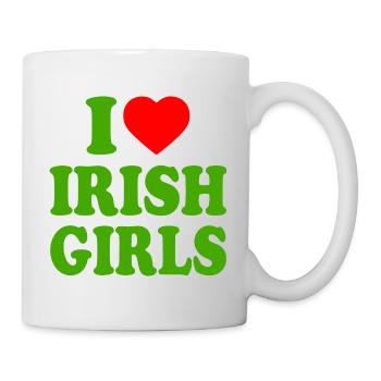 I love irish girls - Tasse - Weiß - Rechts