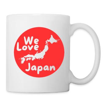 Nous aimons le Japon carte géographique - Mug blanc - blanc - Droite