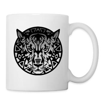 katzenartig - Tasse - Weiß - Rechts