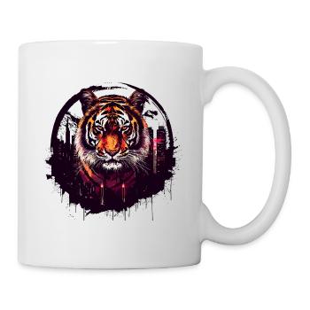Tiger, Tiger's Head, Big Cat, Predator, Wild, Strong - Mug - white - Right