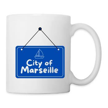 Ville de Marseille - Mug blanc - blanc - Droite