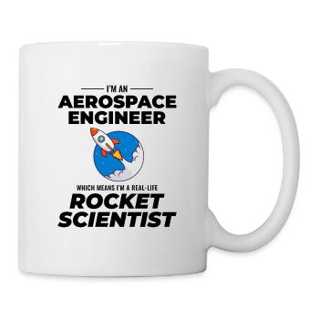 Luft- und Raumfahrtingenieur Raumfahrtraketenwissenschaftler - Tasse - Weiß - Rechts