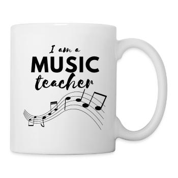 Ich bin eine MUSIKLEHRER-Sammlung - Tasse - Weiß - Rechts