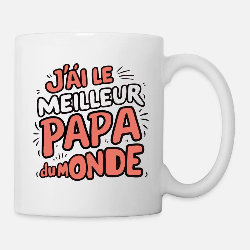 J'ai le meilleur papa du monde - Mug blanc - blanc