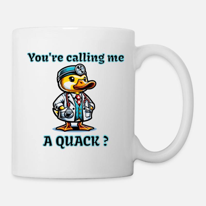 Quack Enten Design - Tasse - Weiß