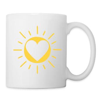 Soleil amoureux - Mug blanc - blanc - Droite