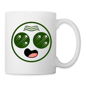 Militär mit Flugzeugen in den Augen - Tasse - Weiß - Rechts