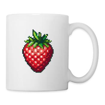 Pixel Strawberry Summer Fruit - Mug - white - Right