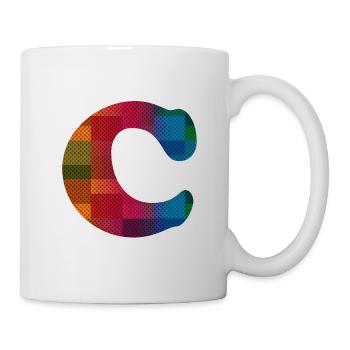 Buchstabe C - Tasse - Weiß - Rechts