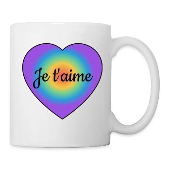 Je Taime I love you French - Mug - white - Right