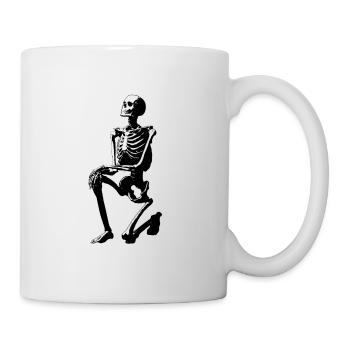 Kneeling Skeleton - Tarot Death-inspired - Mug - white - Right