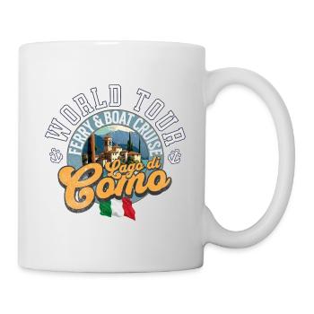 Boat cruise Lago di Como - Mug - white - Right
