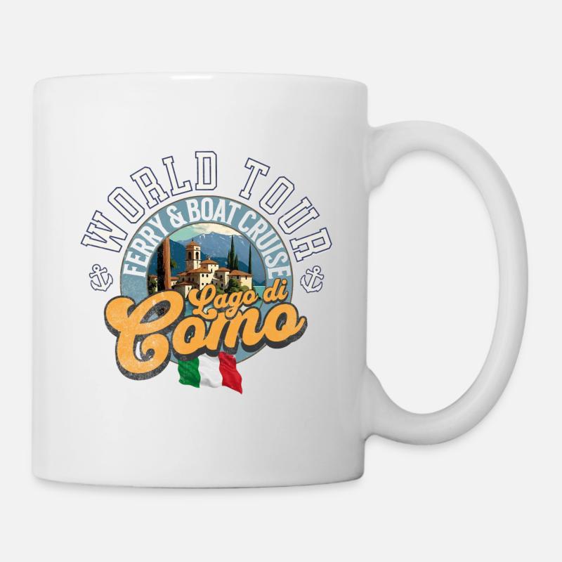 Bootsfahrt Lago di Como - Tasse - Weiß