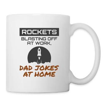 Aerospace Engineer Dad Jokes Rocket Scientist - Mug - white - Right