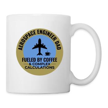 Aerospace Engineer Dad Coffee Plane Airplane - Mug - white - Right