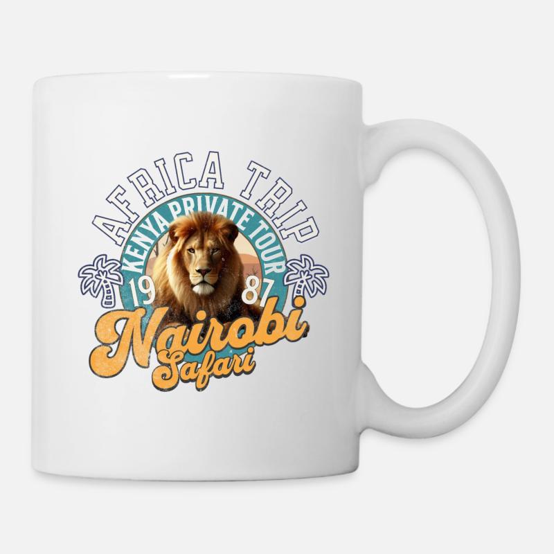 Nairobi Kenya safari - Mug blanc - blanc