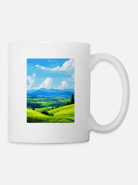 Sauerland Deutschland Vintage Reiseplakat Souvenir - Tasse - Weiß