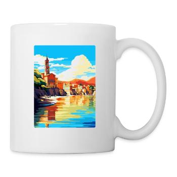 San Sebastian Spain Vintage Travel Poster Souvenir - Mug - white - Right