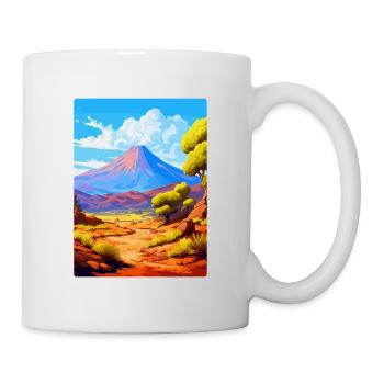 Parc national du Teide Espagne Affiche de voyage vintage - Mug blanc - blanc - Droite