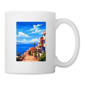 Almería Spanien Vintage Reiseplakat WPA Souvenir - Tasse - Weiß - Rechts