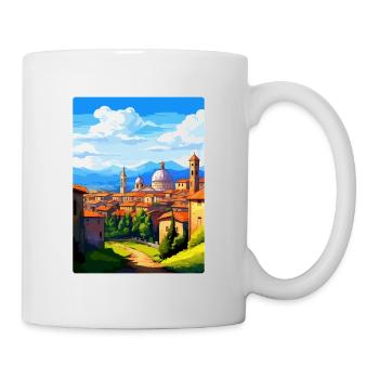 Bergamo Italy Vintage Travel Poster WPA Souvenir - Mug - white - Right