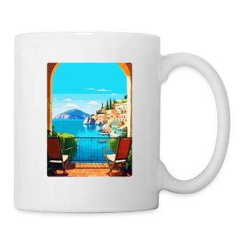 Capri Italy Vintage Travel Poster WPA Art Souvenir - Mug - white - Right