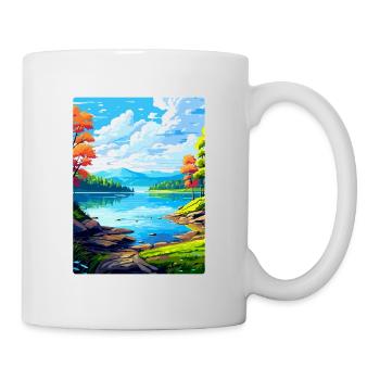 Lake Sainte Croix France Vintage Travel Poster WPA - Mug - white - Right