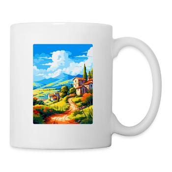 Amarante Portugal Affiche de voyage vintage souvenir - Mug blanc - blanc - Droite