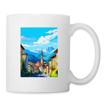 Bolzano Italie Affiche de voyage vintage WPA Souvenir - Mug blanc - blanc - Droite